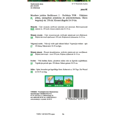 Marchew Berlikumer 2 Perfekcja Nasiona